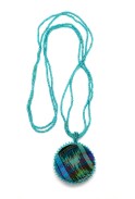 Embroidered Flower Necklace